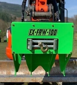 EX-FRW-100 Excavator Winch Attachment Reaper Attachments