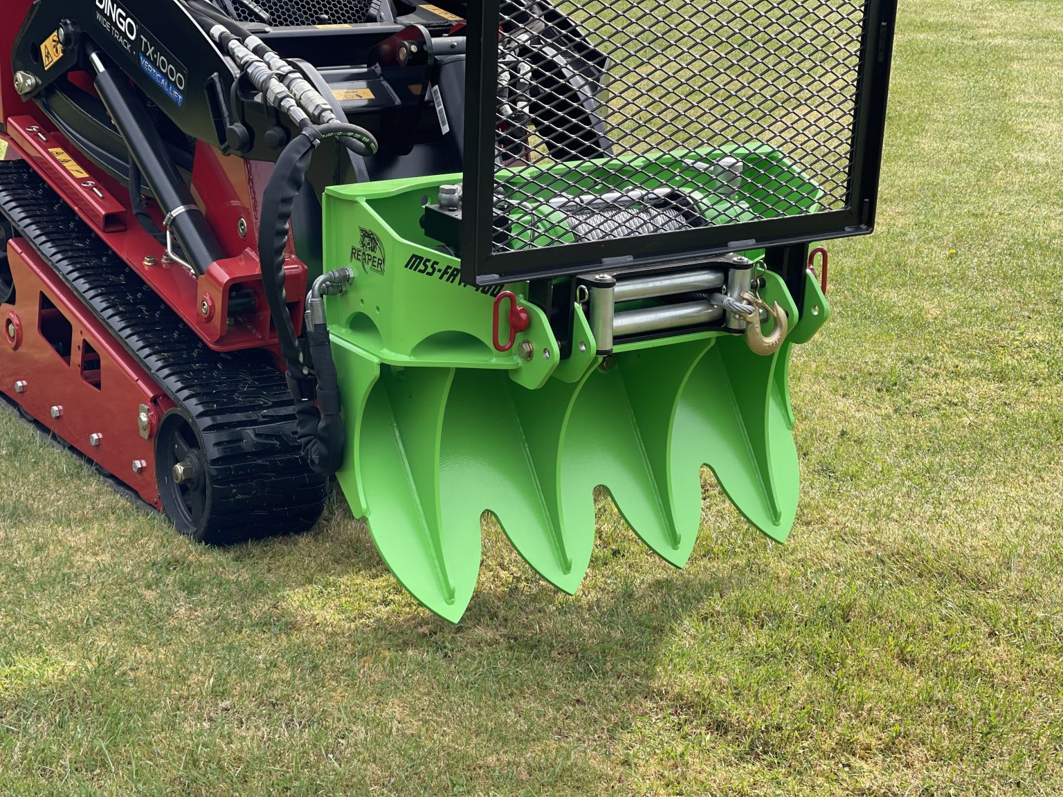 Skid Steer 15k Forestry Winch SSFRW150 Skid Steer Reaper Attachments